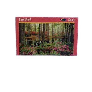 Roseart Encore 500-Piece Puzzle Cypress Gardens Scene New Sealed Box Collectible